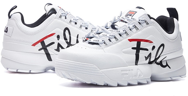 (W) FILA Disruptor 2 Low 'Putih Hitam Merah' F12W943711FWT Shop (W) FILA Disruptor 2 Low 'Putih Hitam Merah' F12W943711FWT