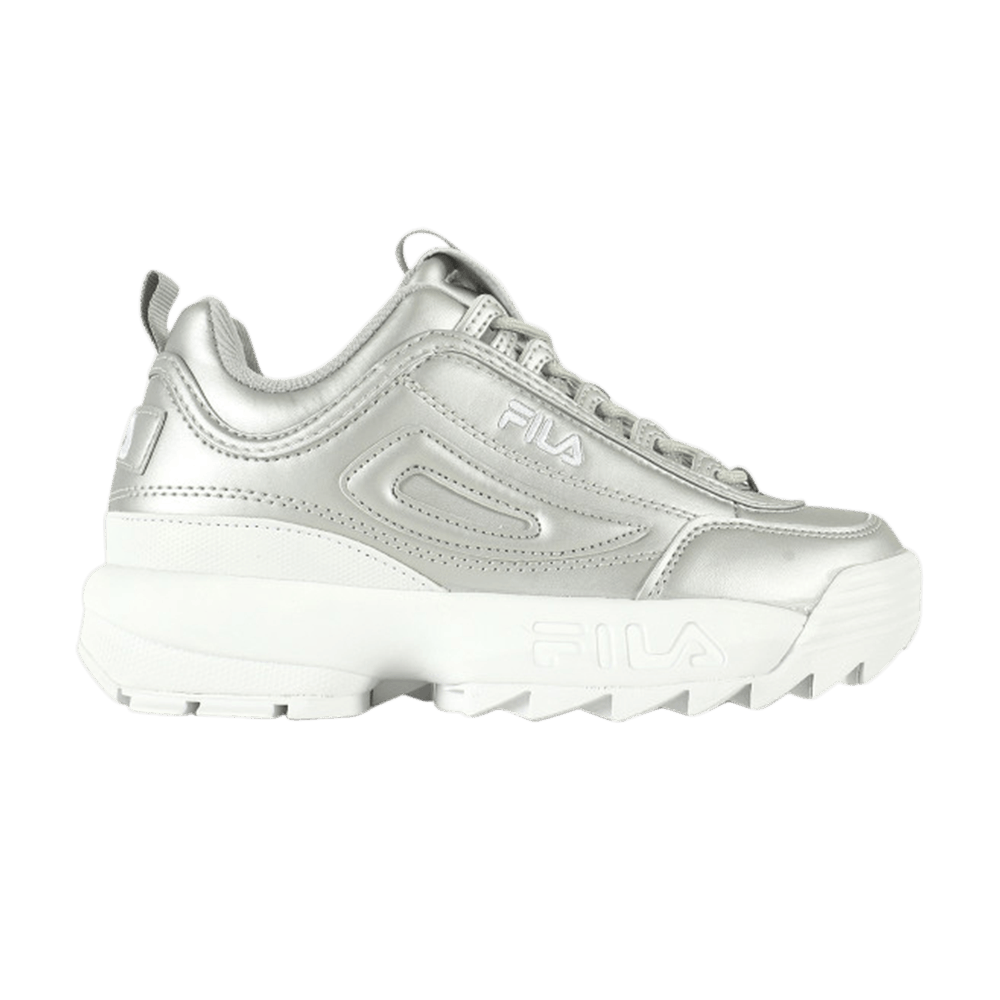 (Women) FILA Disruptor 2 Premium Metallic 'Silver'  5FM00040-662