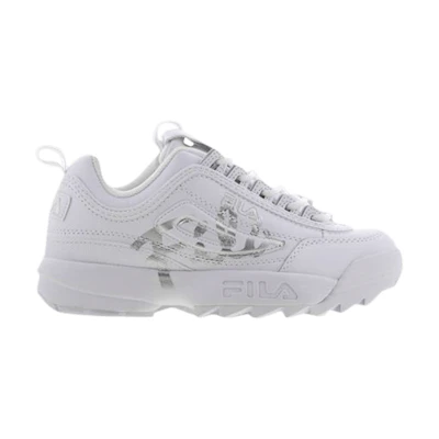 (W) FILA Disruptor 2 Script 'White'