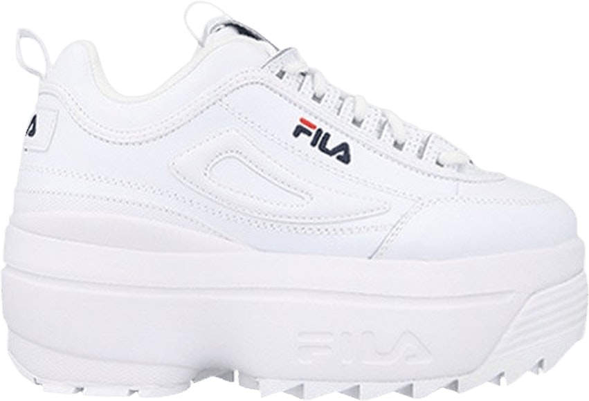 Fila disruptor 2025 wedge white
