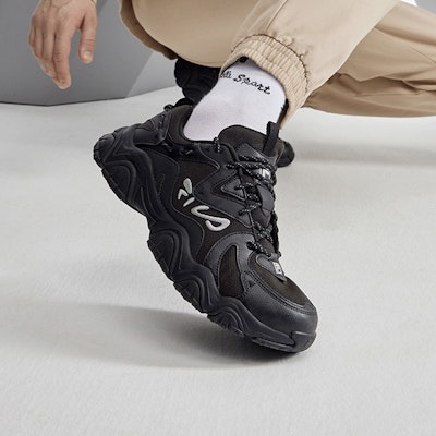 (W) FILA Disruptor 4 2023 'Hitam Gelap' F12M312101FBK Details for (W) FILA Disruptor 4 2023 'Hitam Gelap' F12M312101FBK