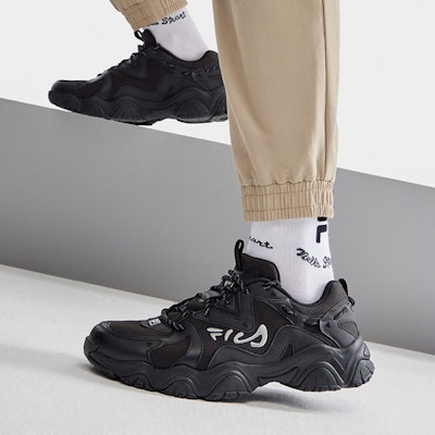 (W) FILA Disruptor 4 2023 'Hitam Gelap' F12M312101FBK Cheap (W) FILA Disruptor 4 2023 'Hitam Gelap' F12M312101FBK