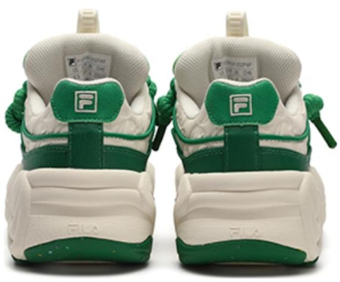 (W) FILA时尚滑板鞋 '白绿' F12W341202FWF Shop (W) FILA时尚滑板鞋 '白绿' F12W341202FWF