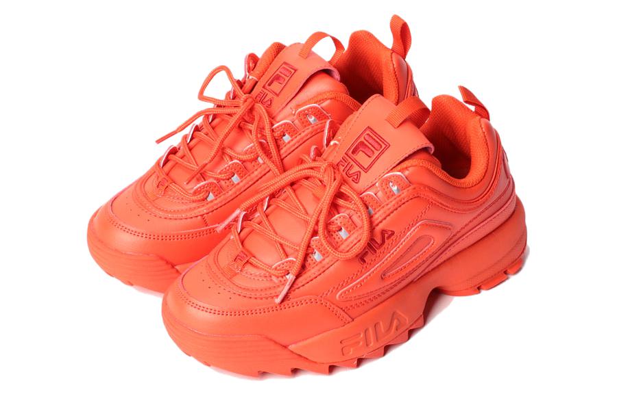Order FILA斐樂 DISRUPTOR II / Disruptor 2 耐磨防滑 低筒 跑步鞋 女款 橙色