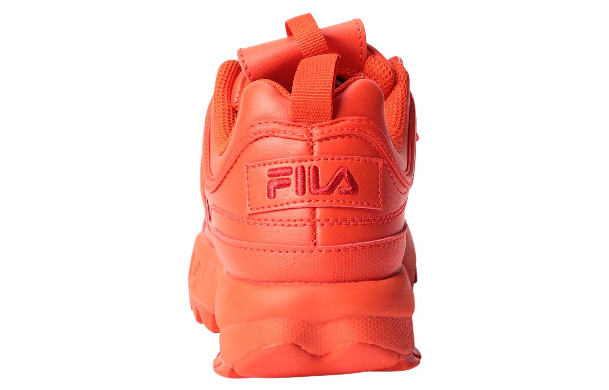 Lookbook FILA斐樂 DISRUPTOR II / Disruptor 2 耐磨防滑 低筒 跑步鞋 女款 橙色