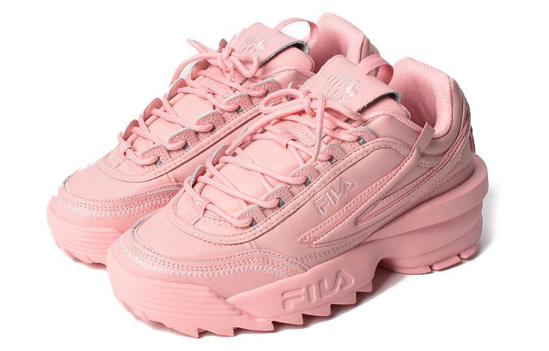 Order FILA斐樂 Disruptor II EXP 防滑耐磨 低幫 生活休閒鞋 女款 粉色