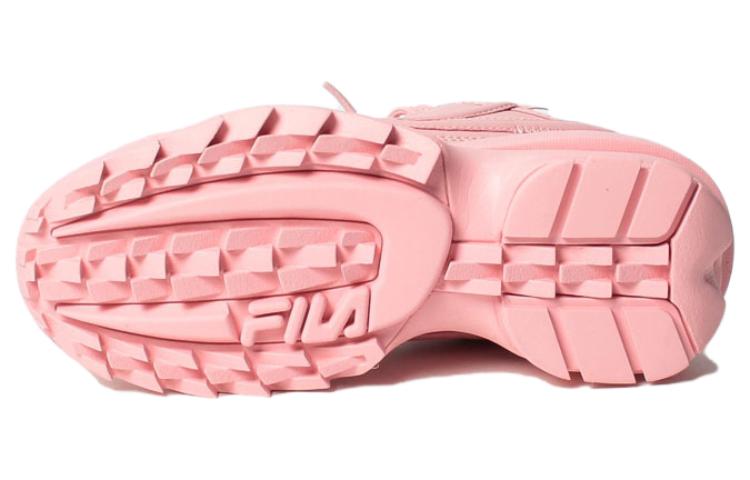 Shop FILA斐樂 Disruptor II EXP 防滑耐磨 低幫 生活休閒鞋 女款 粉色