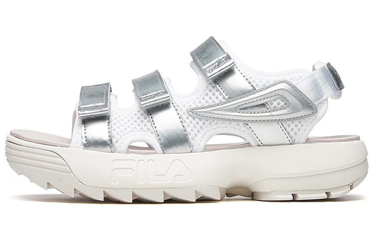 (Women) FILA DISRUPTOR II SANDAL silver F12W024506FWS