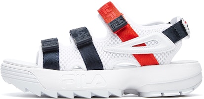 (Women) FILA DISRUPTOR II SANDAL white/black/red F12W024506FWN (Women) FILA DISRUPTOR II SANDAL white/black/red F12W024506FWN