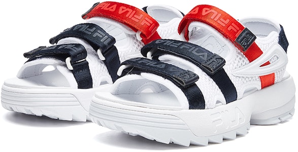 Fila 斐樂 Disruptor 運動涼鞋 女款 白黑紅 Order Fila 斐樂 Disruptor 運動涼鞋 女款 白黑紅
