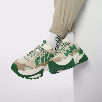 (W) 휠라 디스럽터 로우 '연두콩' (휠라 디스럽터 로우 '연두콩') F12W331109FAC Sizing (W) 휠라 디스럽터 로우 '연두콩' (휠라 디스럽터 로우 '연두콩') F12W331109FAC