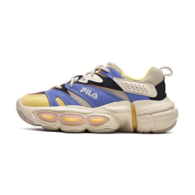 (W) FILA ET Fashion Shoes 'Beige Bue Yellow'