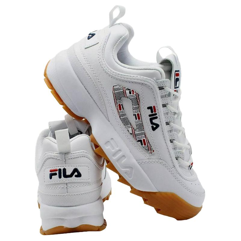 Lookbook (W) FILA Disruptor Low '白色' 运动鞋 3FM00597125