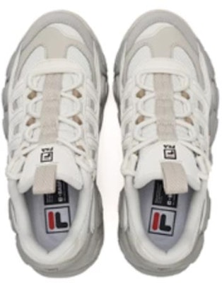 (W) 휠라 크루아상 청키 스니커즈 '화이트 그레이' F12W342123FTO Lookbook (W) 휠라 크루아상 청키 스니커즈 '화이트 그레이' F12W342123FTO