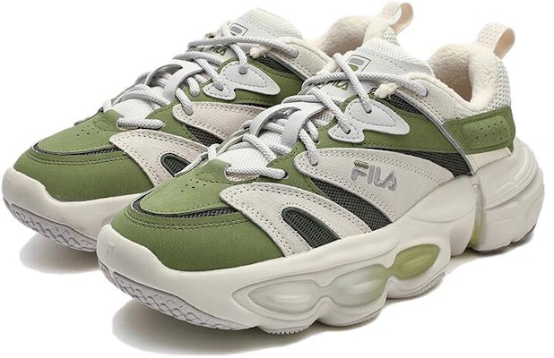 (W) FILA ET SWINGSHOT Sneakers 'Putih Hijau' F12W342119FJL Lookbook (W) FILA ET SWINGSHOT Sneakers 'Putih Hijau' F12W342119FJL
