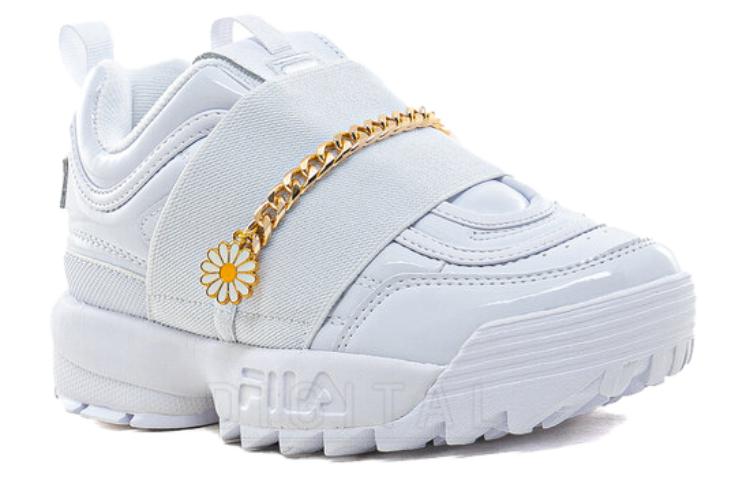 Order (W) フィラ ディスラプター ロー "白ベルクロ" 5XM01294136