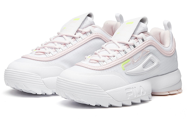 Lookbook (W) FILA Disruptor Lage Sneakers Roze Hardloopschoenen F12W021410FWP