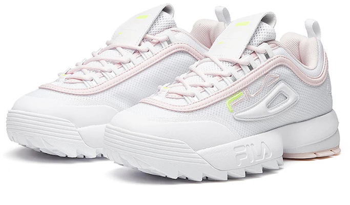 (W) FILA Disruptor Lage Sneakers Roze Hardloopschoenen F12W021410FWP Lookbook (W) FILA Disruptor Lage Sneakers Roze Hardloopschoenen F12W021410FWP