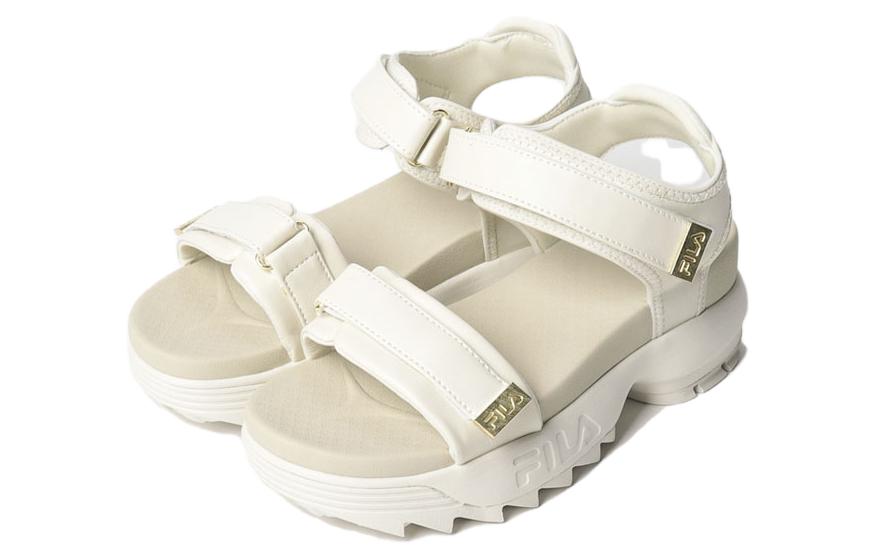 Order FILA 斐乐 Disruptor 防滑耐磨 簡約 沙灘涼鞋 女款 白色