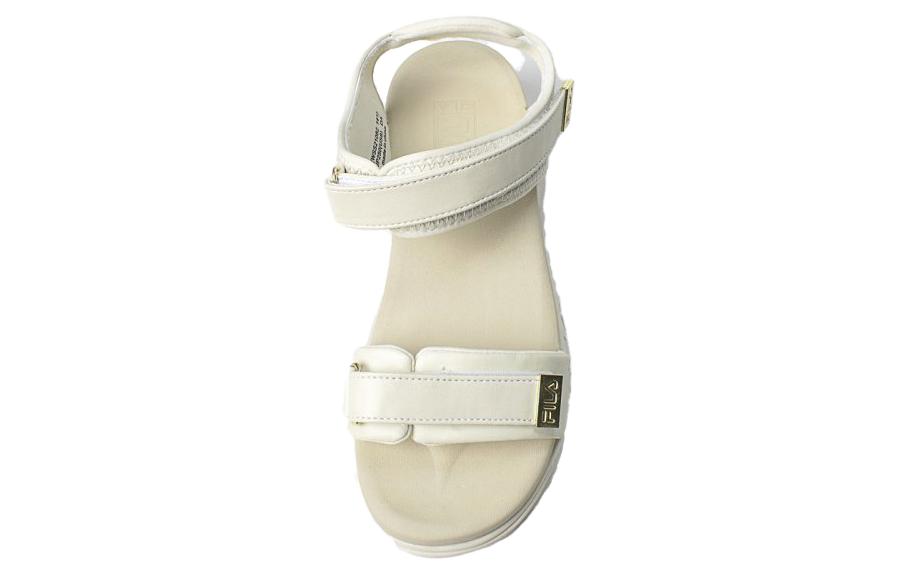 Lookbook FILA 斐乐 Disruptor 防滑耐磨 簡約 沙灘涼鞋 女款 白色