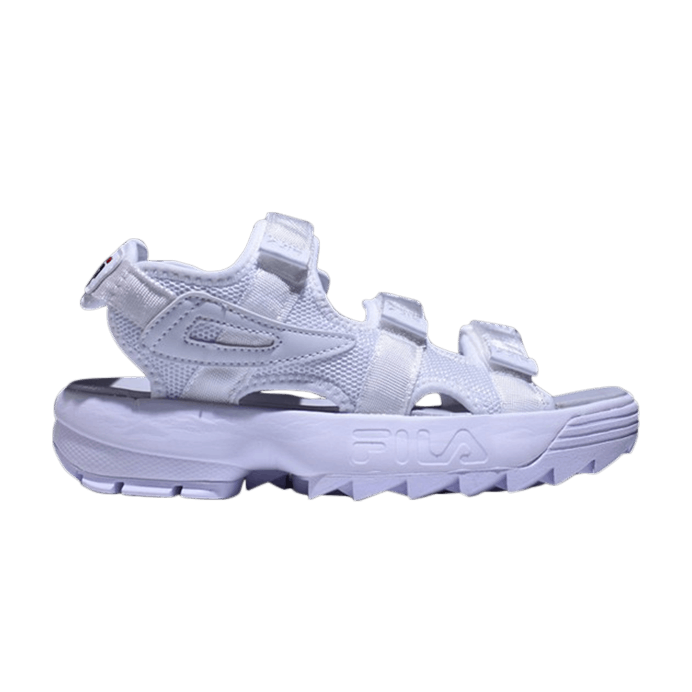 (Women) FILA Disruptor Sandal 'Triple White'  5SM00035-100