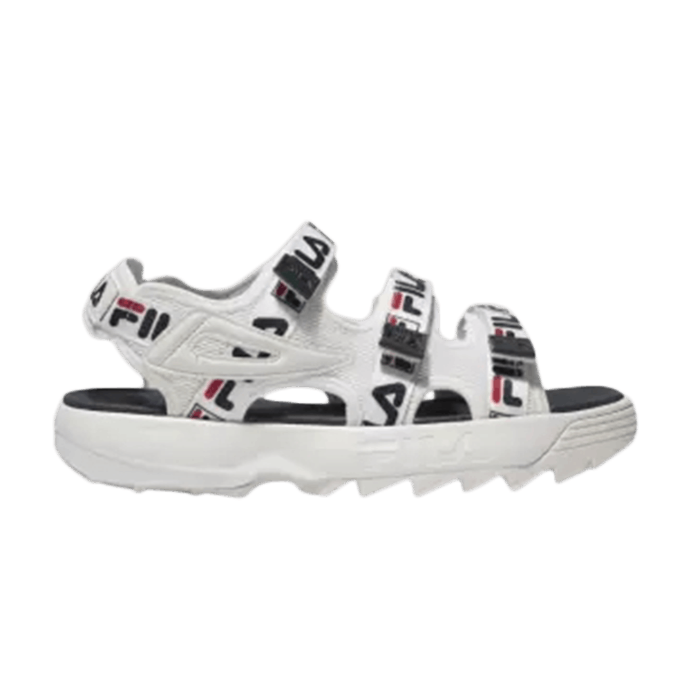 (Women) FILA Disruptor Sandal 'White Navy'  5SM00034-125