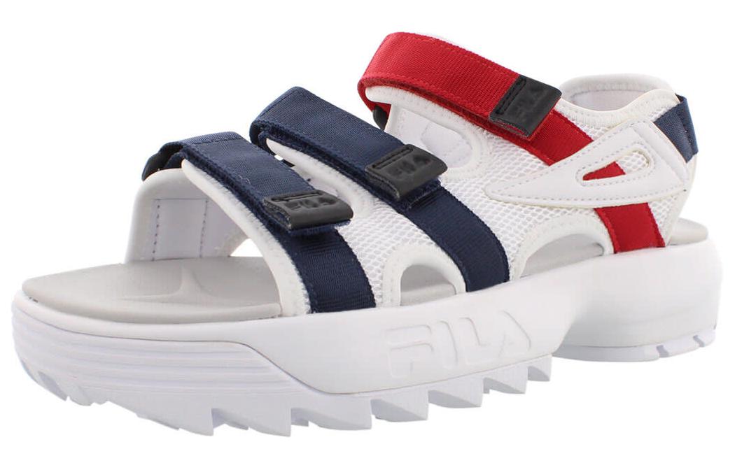 (Women) FILA Disruptor Sandal 'White Navy Red'  5SM00035-125