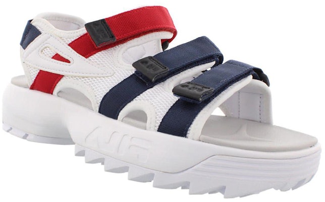 (W) FILA 破坏者凉鞋 '白色海军蓝红色' 5SM00035-125 Lookbook (W) FILA 破坏者凉鞋 '白色海军蓝红色' 5SM00035-125