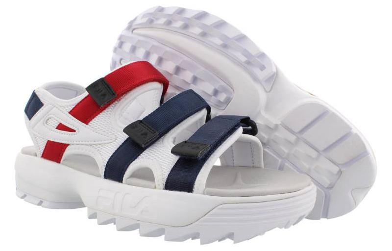 Shop (W) FILA 破坏者凉鞋 '白色海军蓝红色' 5SM00035-125