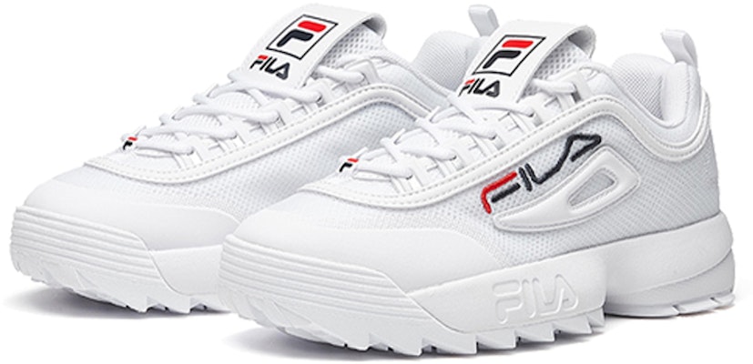 (W) 斐乐 Disruptor 白色运动鞋 F12W021410FWT Lookbook (W) 斐乐 Disruptor 白色运动鞋 F12W021410FWT