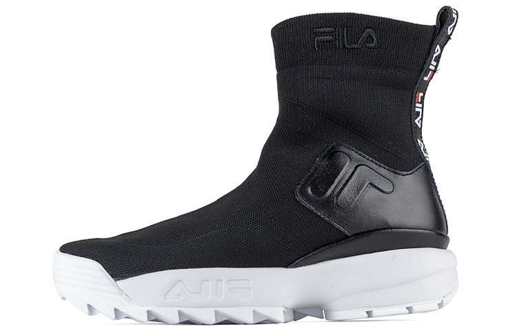 (W) FILA Disruptor Stretch Trainers Black/White