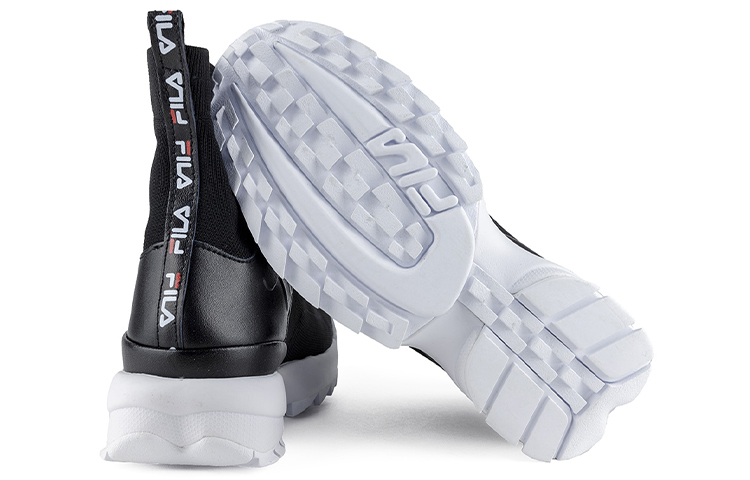 (W) FILA Disruptor Stretch Trainers Black/White 圖 4