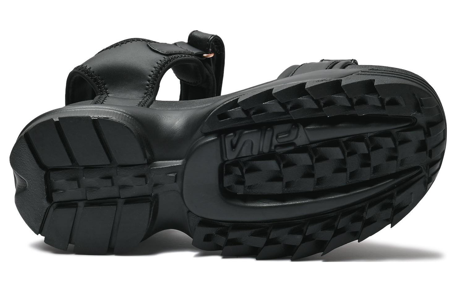 Shop (W) FILA Disruptor Wedge 'Sandalia Negra de Playa'. 504676721-012