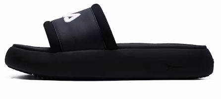 (Women) FILA Donut Fashion Casual Slippers For Black F12W124622FBK (Women) FILA Donut Fashion Casual Slippers For Black F12W124622FBK