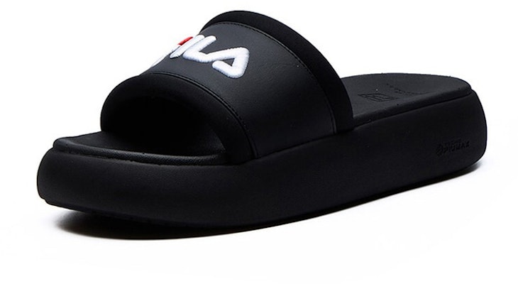 (W) 휠라 도넛 슬리퍼 블랙 (Fila Donut Slippers Black) F12W124622FBK Order (W) 휠라 도넛 슬리퍼 블랙 (Fila Donut Slippers Black) F12W124622FBK