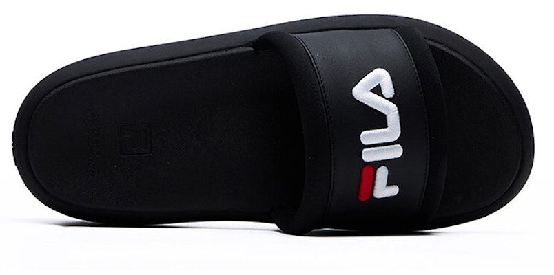 (W) 휠라 도넛 슬리퍼 블랙 (Fila Donut Slippers Black) F12W124622FBK Shop (W) 휠라 도넛 슬리퍼 블랙 (Fila Donut Slippers Black) F12W124622FBK