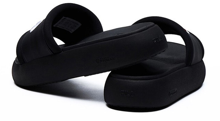 (W) 휠라 도넛 슬리퍼 블랙 (Fila Donut Slippers Black) F12W124622FBK Purchase (W) 휠라 도넛 슬리퍼 블랙 (Fila Donut Slippers Black) F12W124622FBK