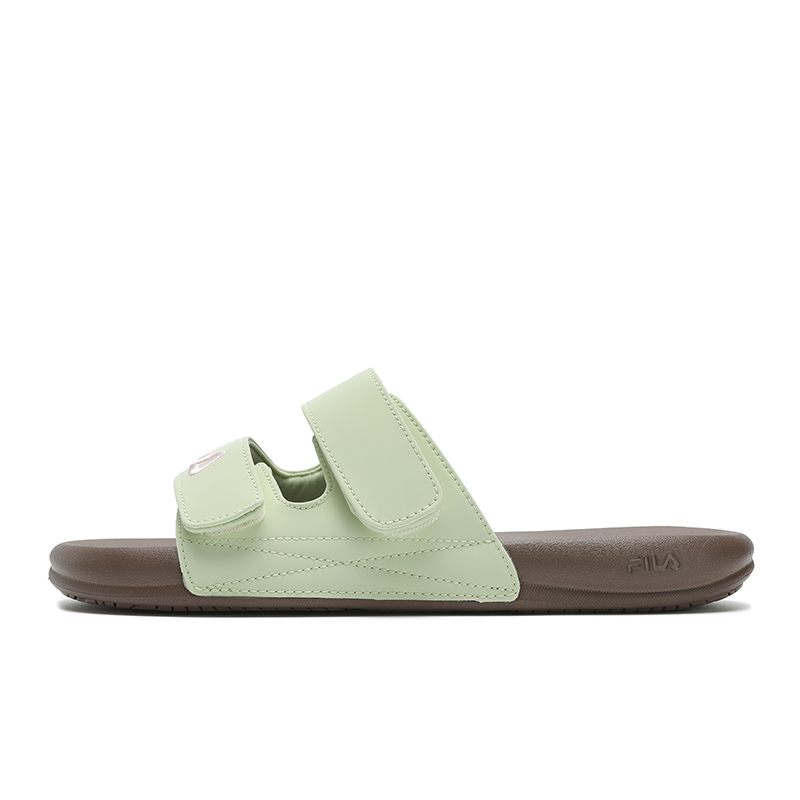 (Women) FILA Drifter 2.0 Slide Sandals Light Green Casual & Comfortable F12W522506FSG