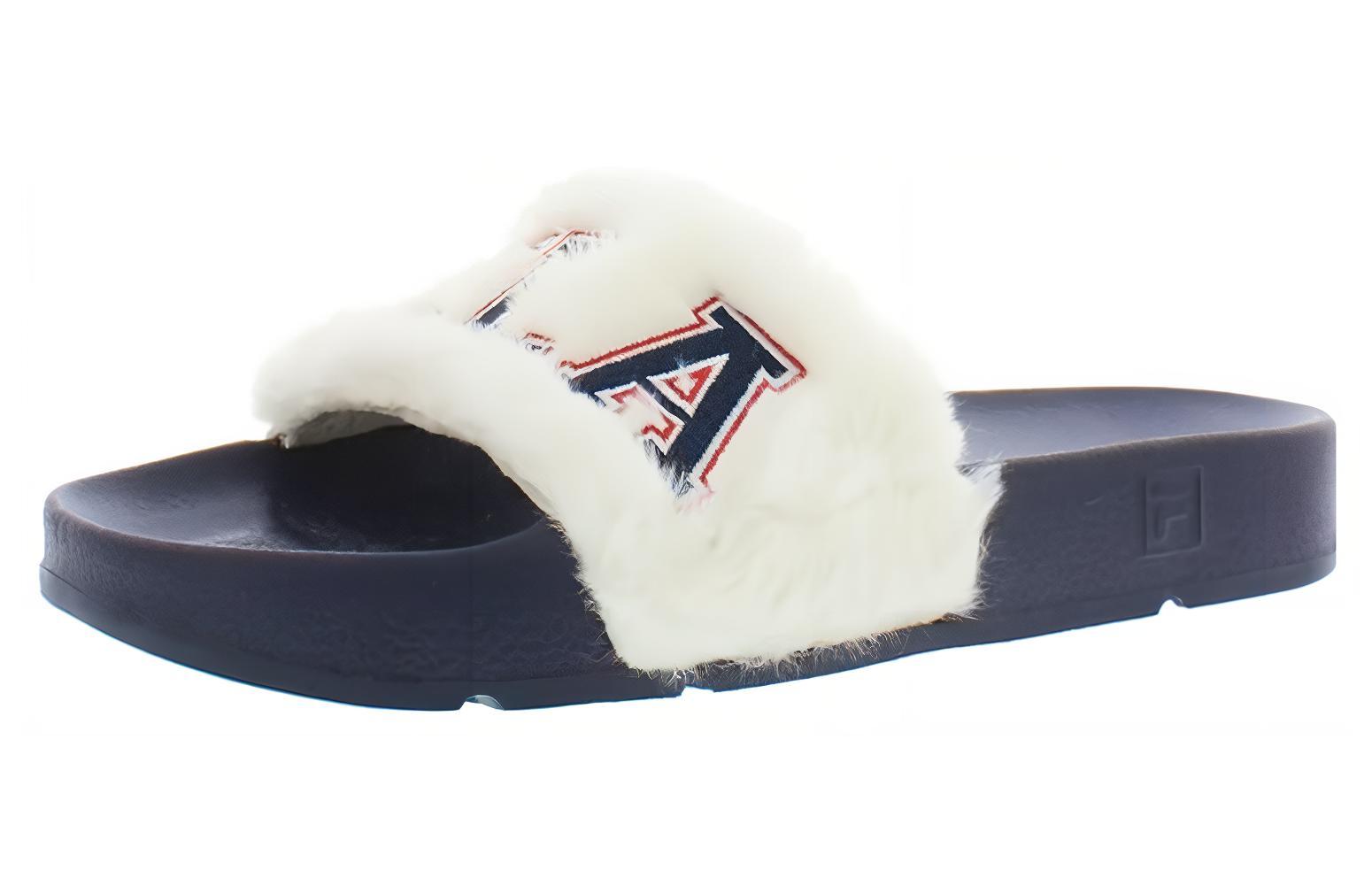 (W) FILA Drifter Furry Collegiate Slide 'Black White' 圖 3