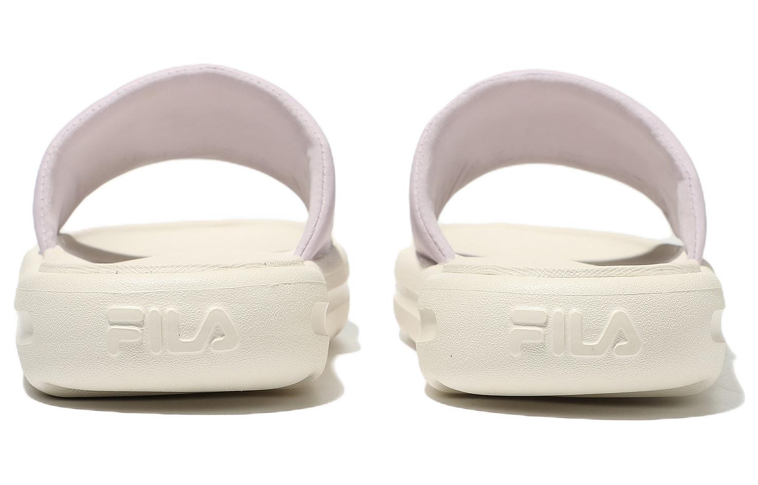 Lookbook 斐乐 Drifter Tube 休閒運動拖鞋 女款 白紫 韓版