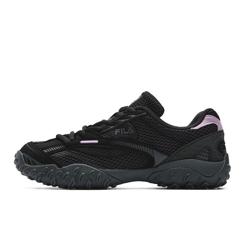 (Women) FILA ECHAPPE 2 Black Classic Retro Lightweight Ballet Sneakers. F12W612164FBD