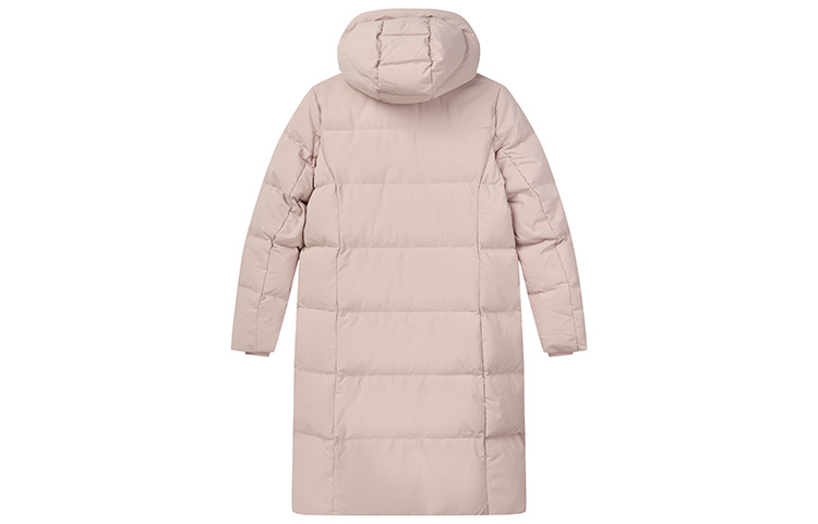 (Women) FILA Embroidered Logo Long Hooded Down Jacket Winter Light Pink. F11W149909F-PK 圖 3