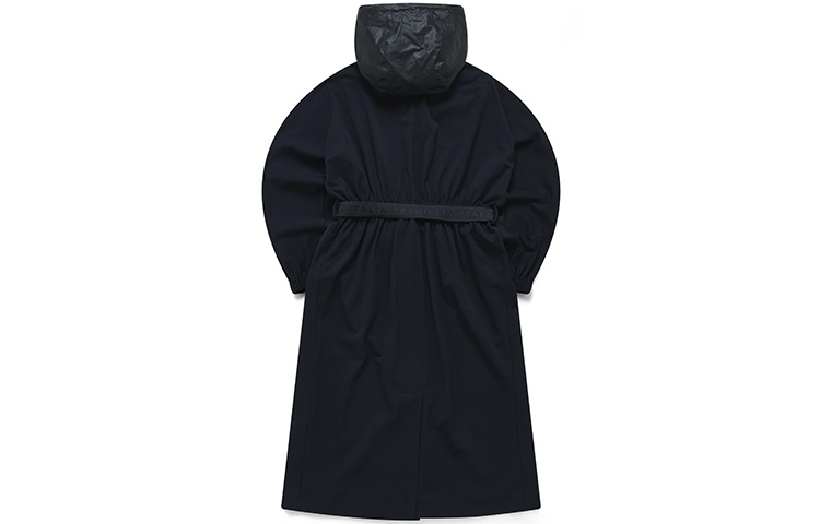 (Women) FILA Emerald  Knitted Longline Lace-Up Hoodie Jacket - Legendary Blue. F11W214504FNV 圖 3