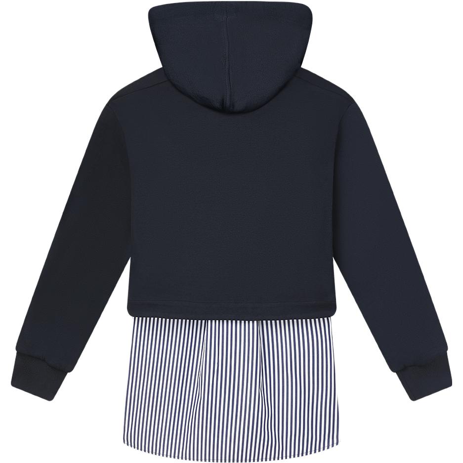 (Women) FILA Emerald Oversized Striped Hoodie in Navy F11W344213F-NV 圖 3