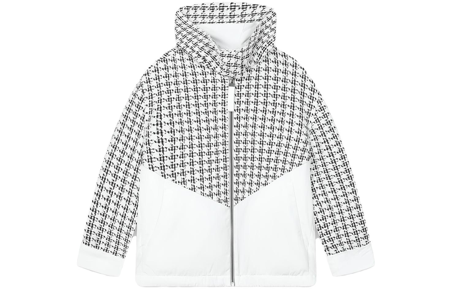 (Women) FILA Emerald Patchwork Hooded Casual Jacket  All-Over Print. F11W414901F-ZA 圖 2