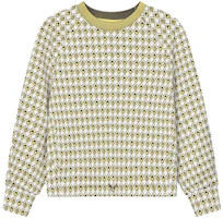 (Women) FILA Emerald Plaid Crewneck Casual Pullover Sweatshirt Women Full Print F11W414201F-ZA (Women) FILA Emerald Plaid Crewneck Casual Pullover Sweatshirt Women Full Print F11W414201F-ZA