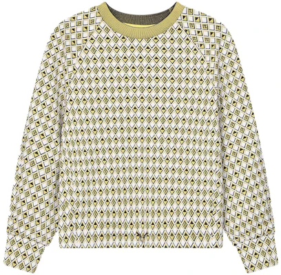 (W) FILA 綠寶石格紋女款圓領印花長袖休閒上衣 F11W414201F-ZA Buy (W) FILA 綠寶石格紋女款圓領印花長袖休閒上衣 F11W414201F-ZA