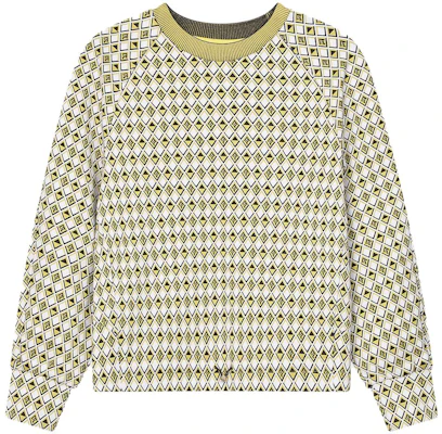 (W) FILA 綠寶石格紋女款圓領印花長袖休閒上衣 F11W414201F-ZA Order (W) FILA 綠寶石格紋女款圓領印花長袖休閒上衣 F11W414201F-ZA