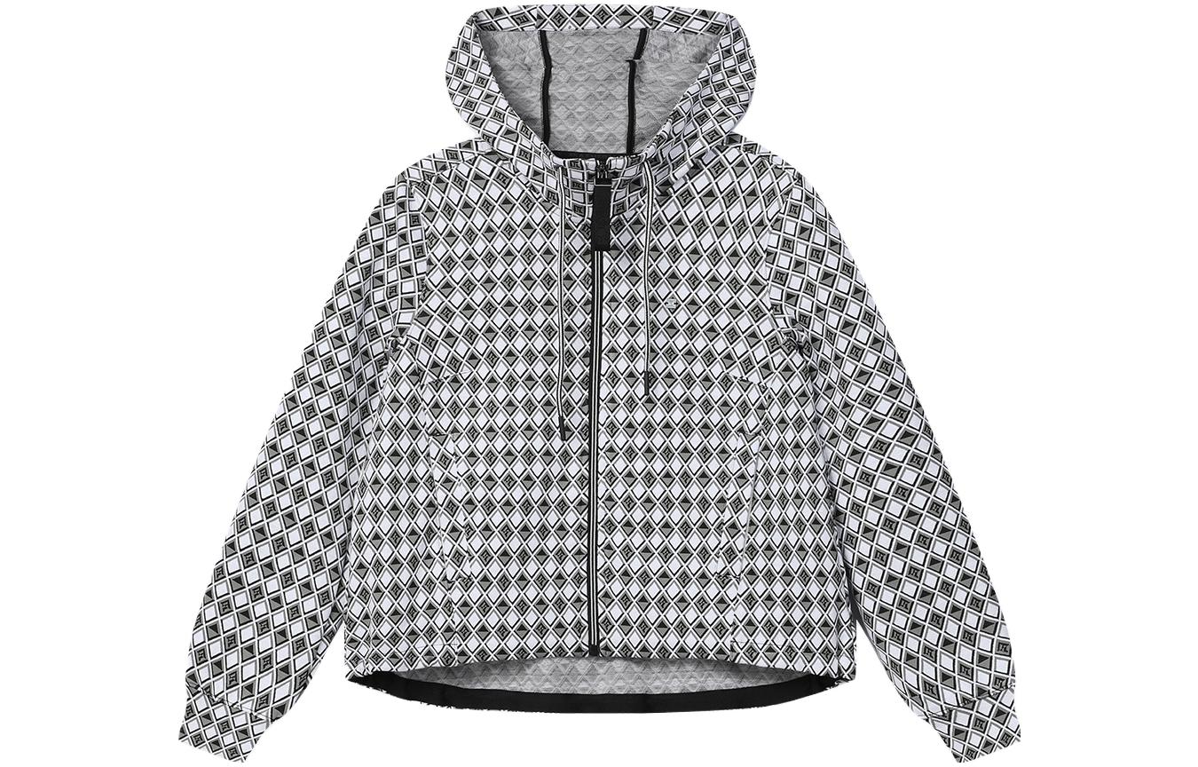 (Women) FILA Emerald Plaid Full-Print Knit Hoodie Jacket Women F11W414502F-ZB