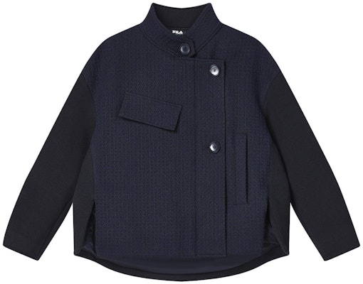 (W) FILA エメラルドソリッドカラーニットジャケット - スカイブルー F11W414701F-NV Buy (W) FILA エメラルドソリッドカラーニットジャケット - スカイブルー F11W414701F-NV